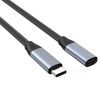 Дата кабель USB-C 3.1 AM/AF 2.0m 10Gbps 100W nylon braid Choetech (XCC-1039-CA-GY) изображение 2