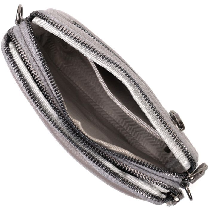 Сумка Vintage Из натуральной кожи Серая (22278) изображение 6