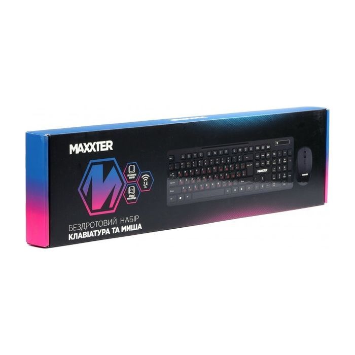 Комплект Maxxter KMS-WCM-02B-UA Wireless UA Black (KMS-WCM-02B-UA) изображение 5