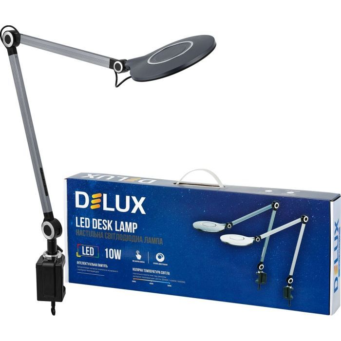 Настільна лампа Delux TF-530_10 Вт LED 3000K-4000K-6000K (90018131)