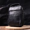 Сумка Vintage Кожаная Черная (21270) изображение 10