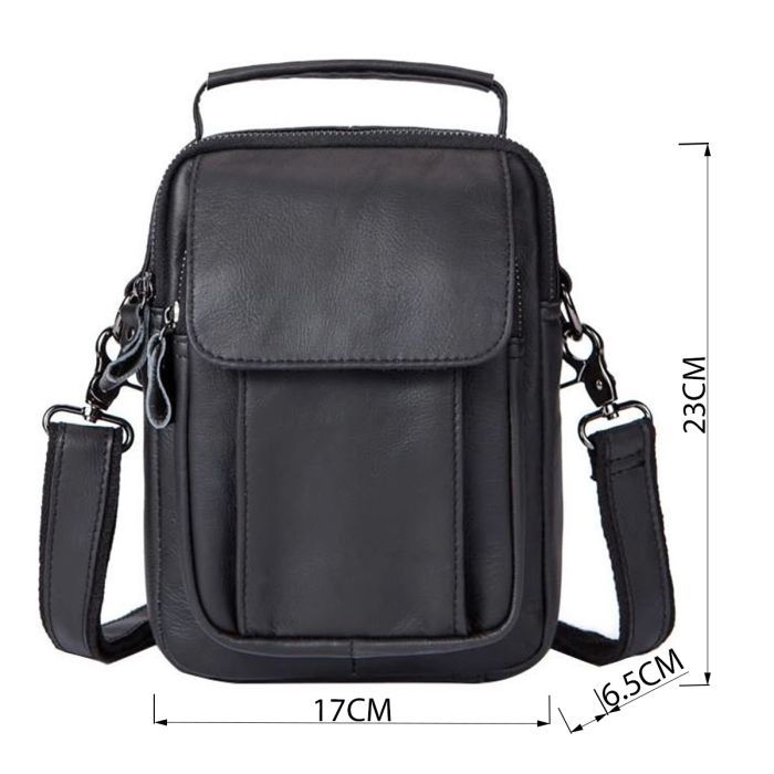 Сумка Vintage Чорна (14816) зображення 3