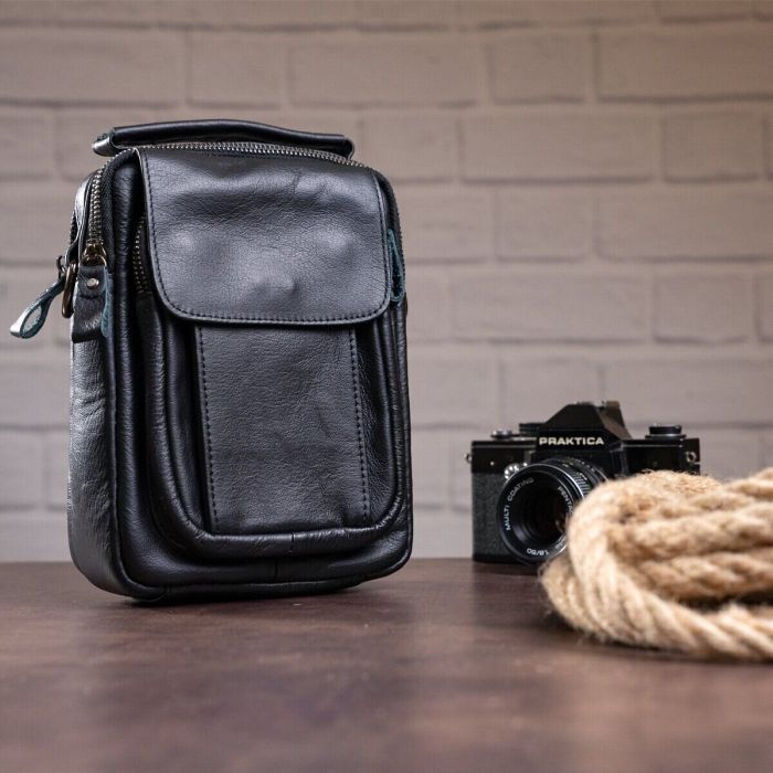 Сумка Vintage Чорна (14816) зображення 5