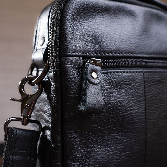 Сумка Vintage Чорна (14816) зображення 7