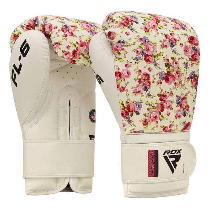 Боксерские перчатки RDX FL-6 White 8 унцій (BGR-FL6W-8oz) изображение 3