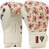 Боксерские перчатки RDX FL-6 White 8 унцій (BGR-FL6W-8oz) изображение 3