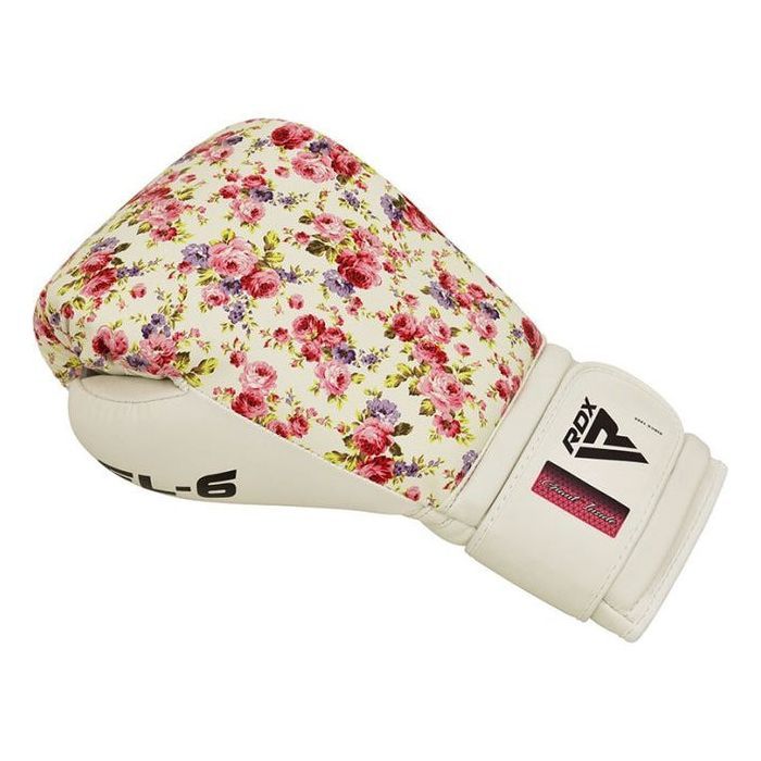 Боксерские перчатки RDX FL-6 White 8 унцій (BGR-FL6W-8oz) изображение 4