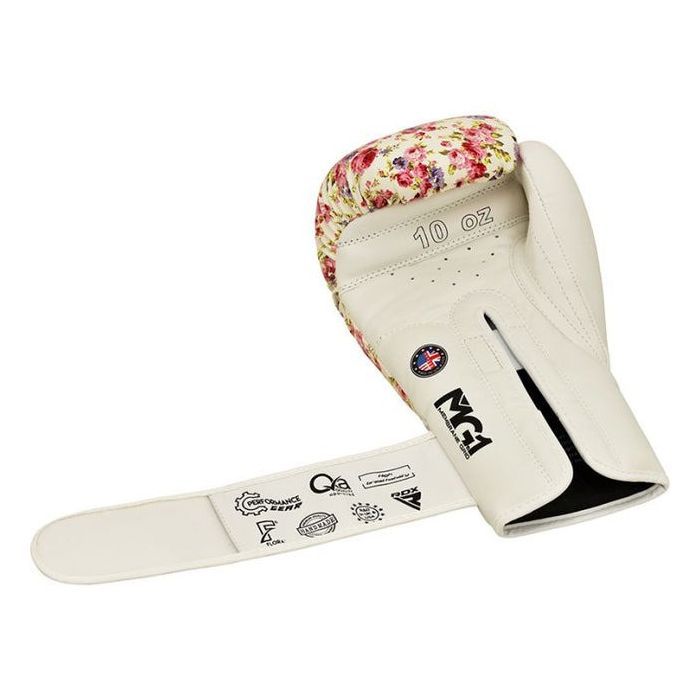 Боксерские перчатки RDX FL-6 White 8 унцій (BGR-FL6W-8oz) изображение 6