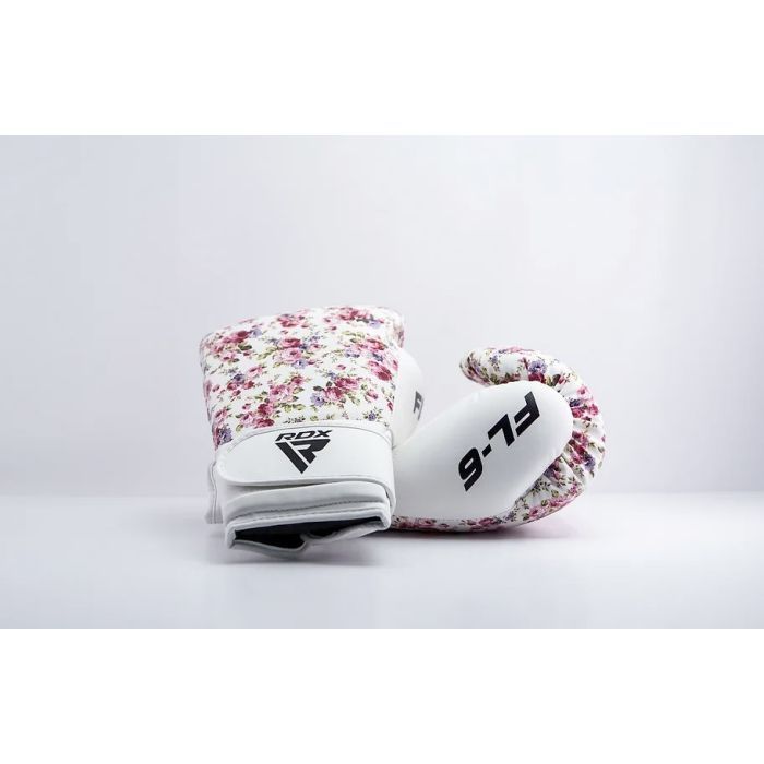 Боксерские перчатки RDX FL-6 White 8 унцій (BGR-FL6W-8oz) изображение 7