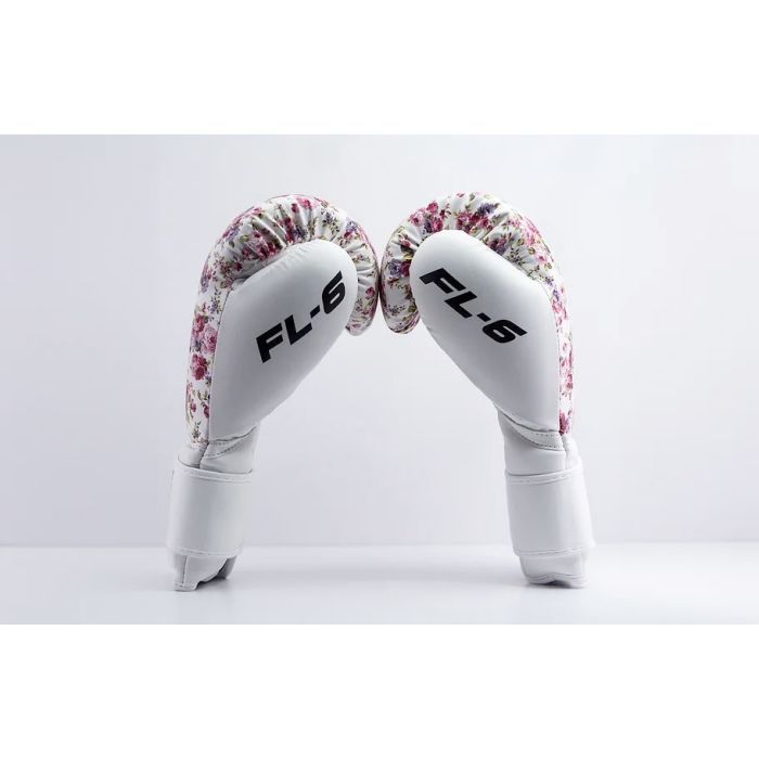 Боксерские перчатки RDX FL-6 White 8 унцій (BGR-FL6W-8oz) изображение 8