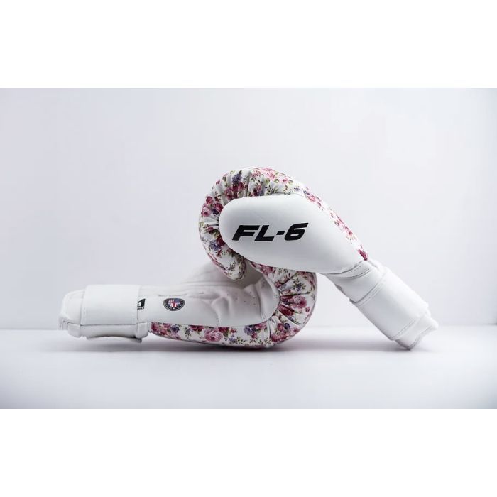 Боксерские перчатки RDX FL-6 White 8 унцій (BGR-FL6W-8oz) изображение 9