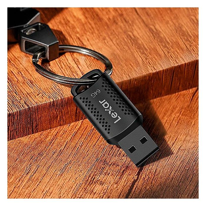 USB флеш накопитель Lexar 64GB JumpDrive V400 Black USB 3.0 (LJDV400064G-BNBNG) изображение 10