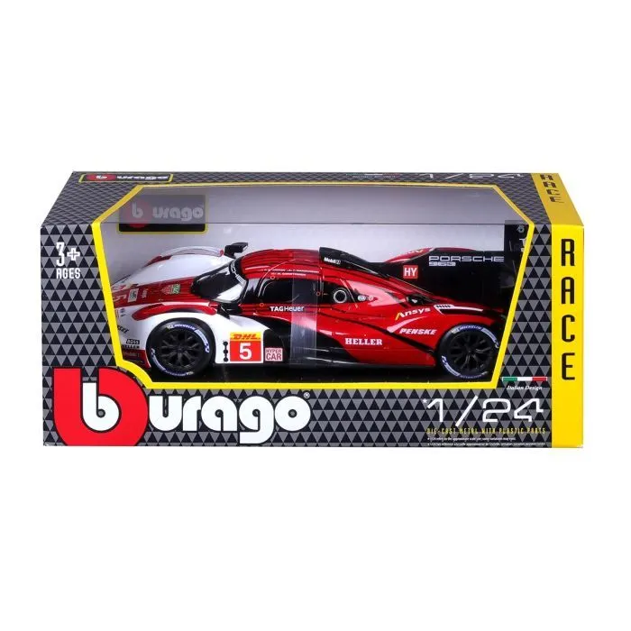 Машина Bburago Porsche 963 (124) (18-28022) зображення 10