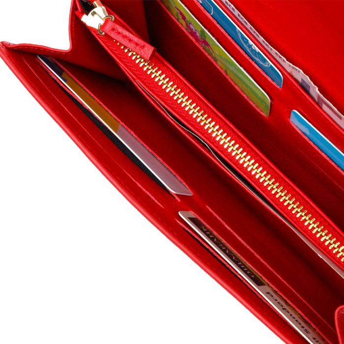 Портмоне Tony Bellucci З натуральної шкіри Червоне (21977) зображення 7