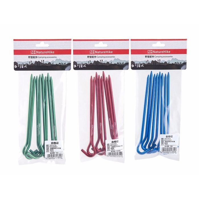 Комплект колышков Naturehike NH15A008-I, 16 см (8 шт) (6927595717806) изображение 4