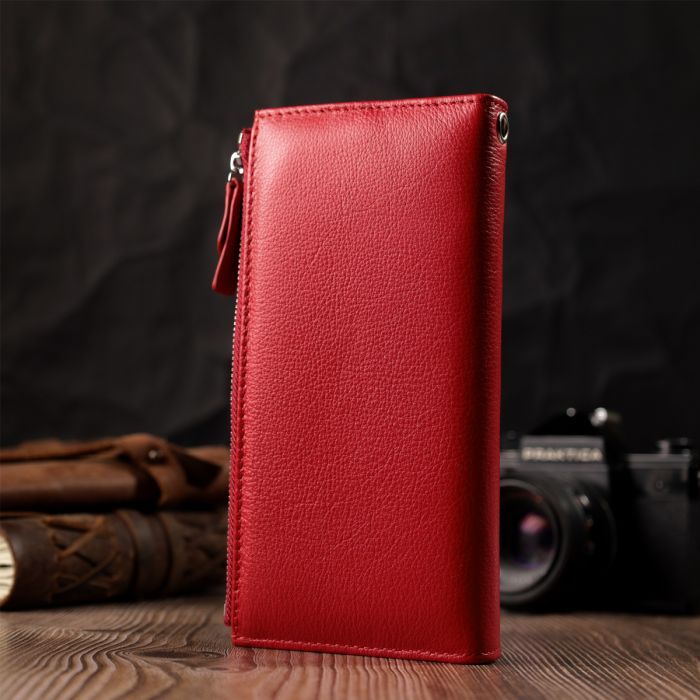 Гаманець ST Leather З натуральної шкіри Червоний (22536) зображення 10