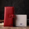 Гаманець ST Leather З натуральної шкіри Червоний (22536) зображення 11