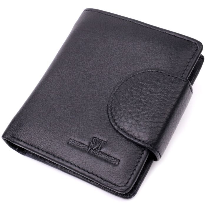 Кошелек ST Leather Из натуральной кожи Черный (22451)