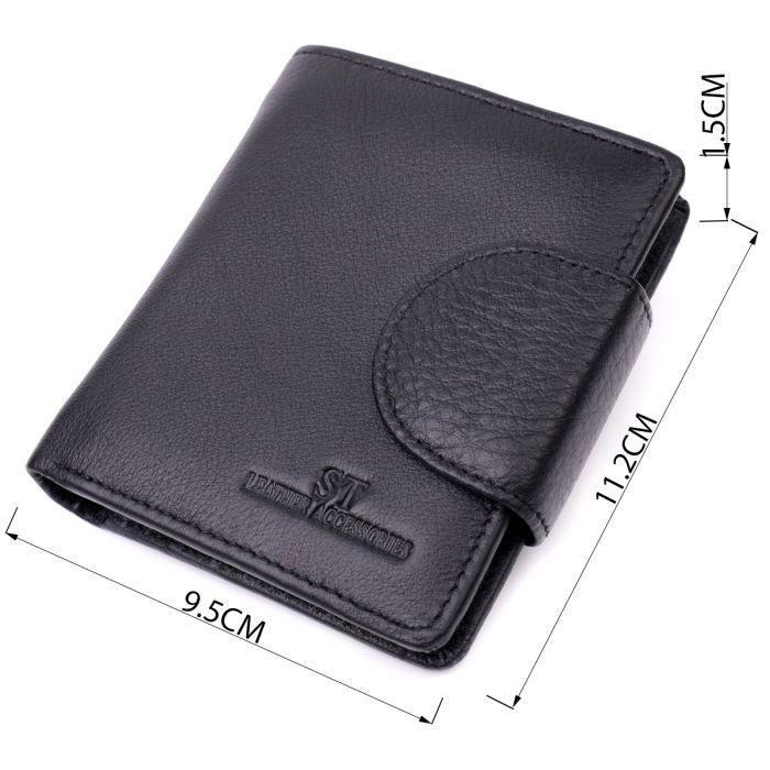Кошелек ST Leather Из натуральной кожи Черный (22451) изображение 3