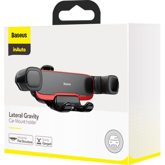 Универсальный автодержатель Baseus Mr Hui Gravity Car Mount Black (SUYL-HU01) изображение 6