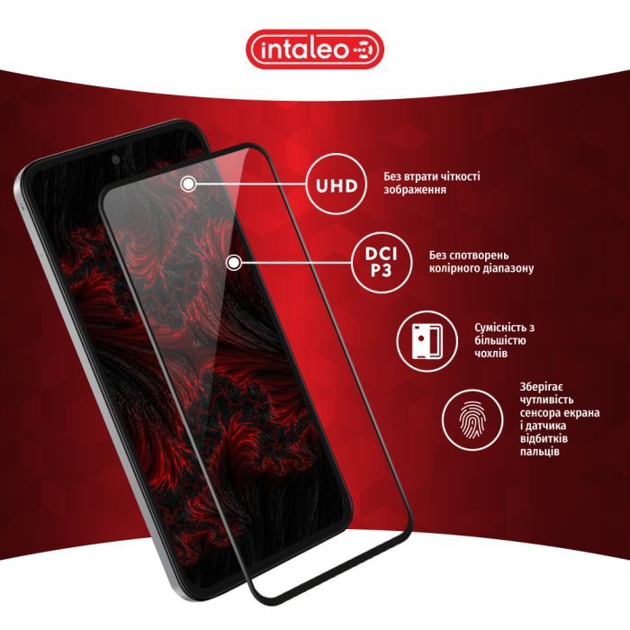 Стекло защитное Intaleo Full Glue Samsung M35 Black (1283126593864) изображение 4