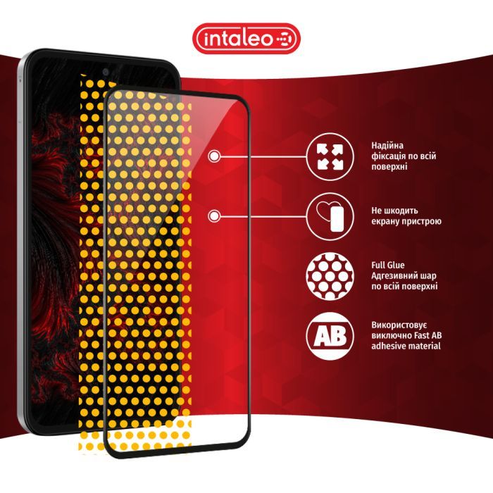 Стекло защитное Intaleo Full Glue Samsung M35 Black (1283126593864) изображение 7