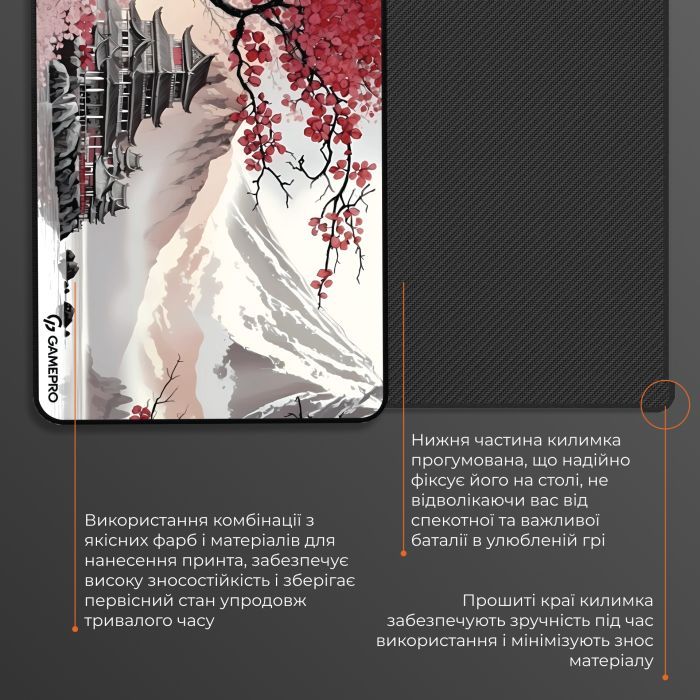 Коврик для мышки GamePro Speed/Control Gray-Pink (MP085JS) изображение 5