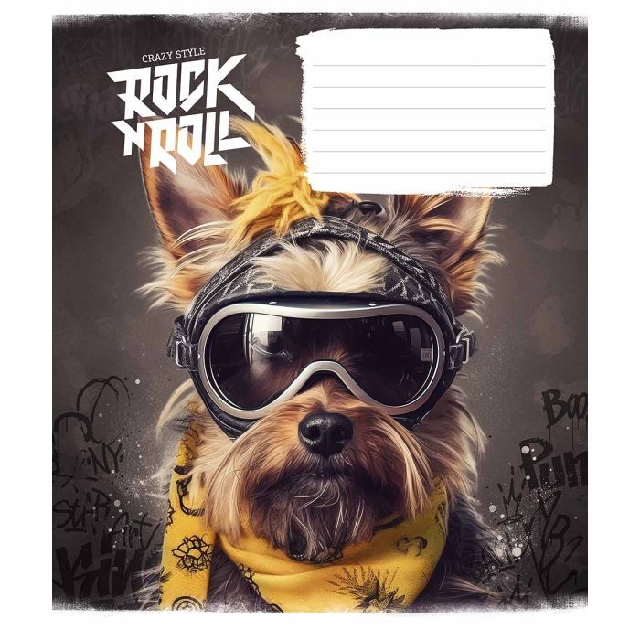 Зошит Школярик Rock star 12 аркушів коса лінія (012-3277L) зображення 4