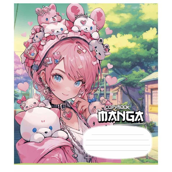Зошит Школярик Manga style 18 аркушів клітинка (018-3323K) зображення 3