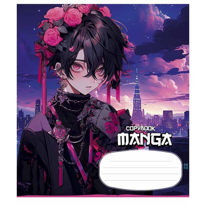 Зошит Школярик Manga style 18 аркушів клітинка (018-3323K) зображення 5