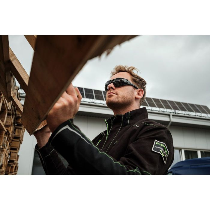 Защитные очки Neo Tools протиосколкові, клас захисту FT, резинові дужки, полікарбонат, темно сірий (97-522) изображение 2