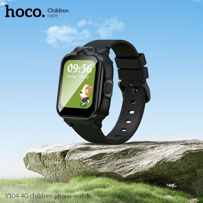 Смарт-часы HOCO Y104 4G children phone-watch Black (6942007646352) изображение 4