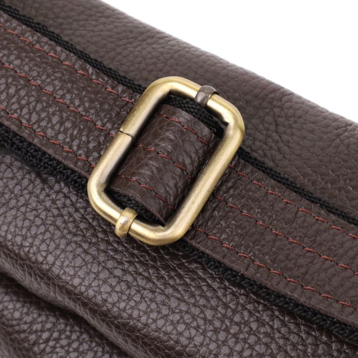 Сумка Shvigel Из натуральной кожи Коричневая (23146) изображение 5