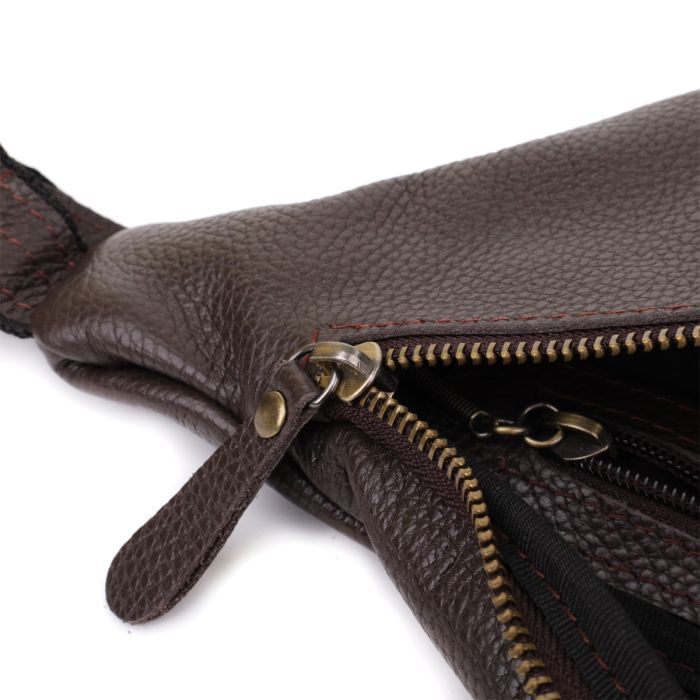 Сумка Shvigel Из натуральной кожи Коричневая (23146) изображение 7