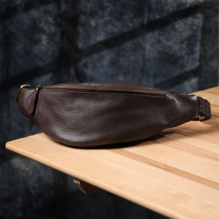 Сумка Shvigel Из натуральной кожи Коричневая (23146) изображение 9