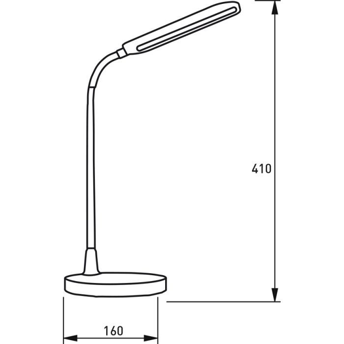 Настольная лампа Eurolamp LED 10W 350lm 4000K 1800mAh (LED-TLB-10W(black)) изображение 3