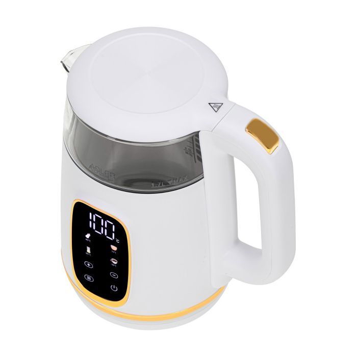 Електрочайник Adler AD 1305 white gold зображення 2