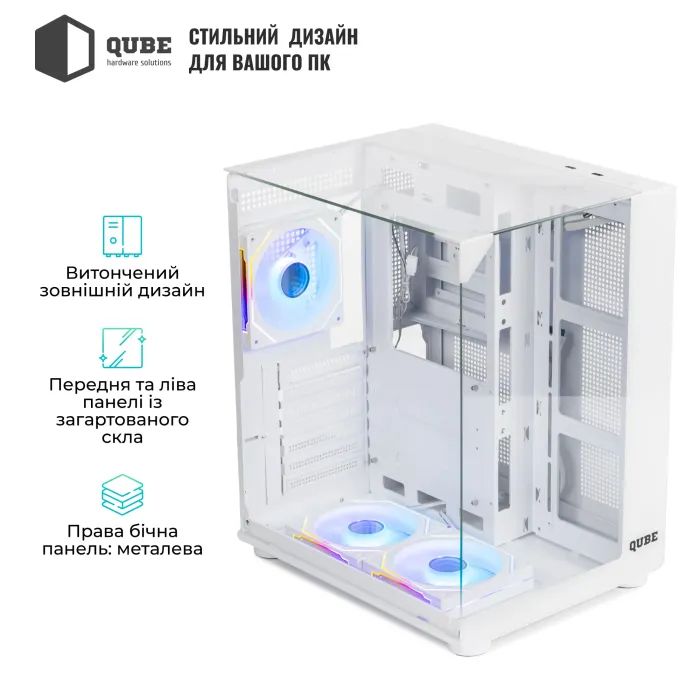Корпус для ПК Qube AQUARIUM_GWNU3 зображення 5