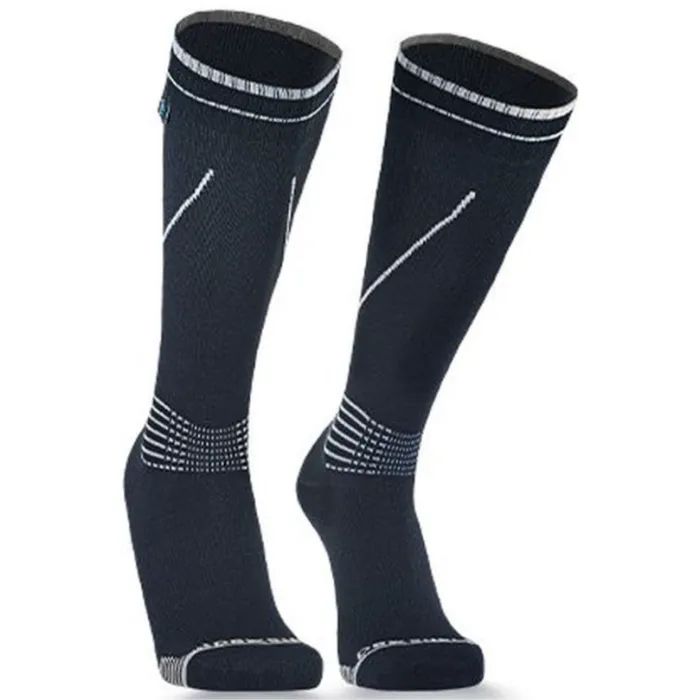 Водонепроницаемые носки Dexshell Longlite Socks 2.0, сірі смужки M (39-42) (DS72506JBG-M)