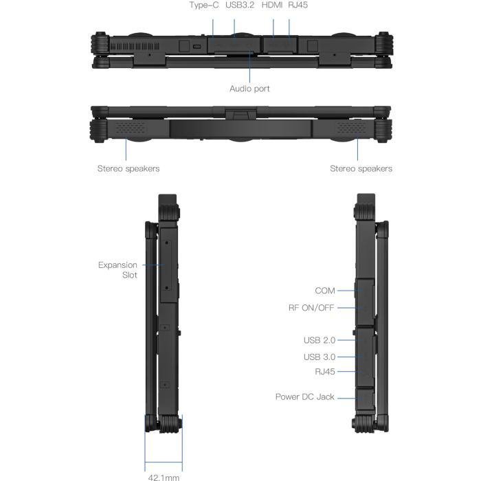 Ноутбук Vinga Scout X14A (X14A-123516512B) изображение 11