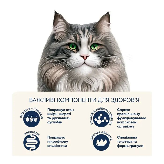 Сухий корм для кішок Home Food Hairball control For sterilised з індичкою та ягодами 1.6 кг (4820235020873) зображення 4