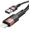 Дата кабель USB 2.0 AM to Lightning 2.0m 2.4A brown Essager (EXCL-XCA12) изображение 2
