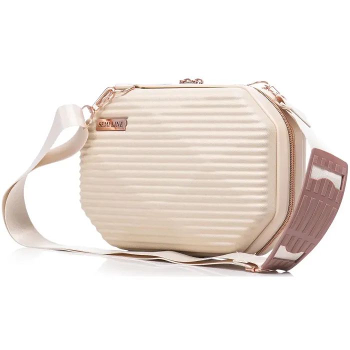 Косметичка Semi Line Бьюті-кейс 4.5L Rose (DAS302643) > ціни в Києві та Україні Косметичка Semi Line Бьюті-кейс 4.5L Rose (DAS302643)