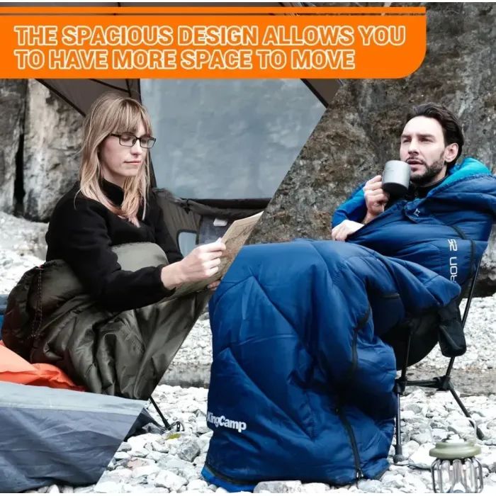 Спальный мешок KingCamp Huron 250 Navy (KS2421_NAVY_L) изображение 8