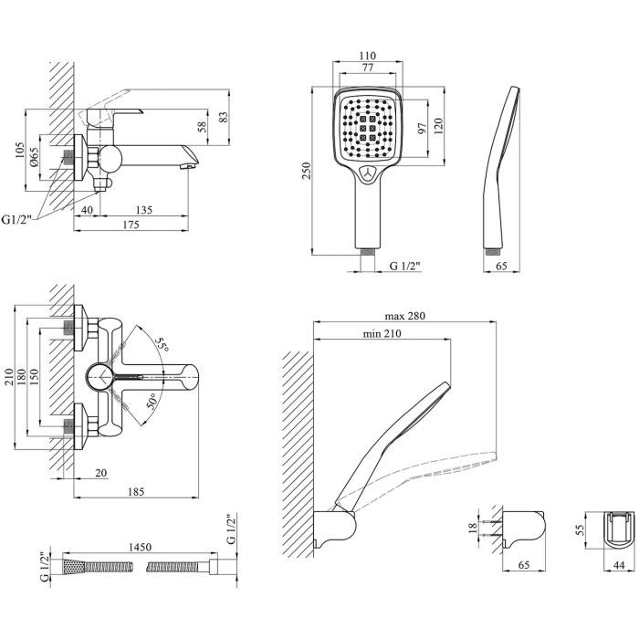 Змішувач Kroner Essen-SCH060 (CV024326) зображення 9