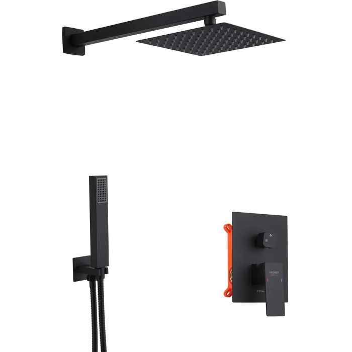 Душовий гарнітур Kroner Edelstahl Kubus-SCH082 + змішувач Edelstahl Kubus-SCH010-3 + змішувач Edelstahl Kubus-SCH052 (CVS30180) зображення 2