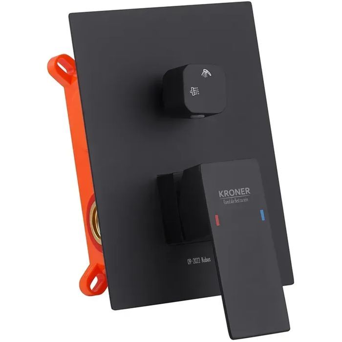 Душовий гарнітур Kroner Edelstahl Kubus-SCH082 + змішувач Edelstahl Kubus-SCH010-3 + змішувач Edelstahl Kubus-SCH052 (CVS30180) зображення 3