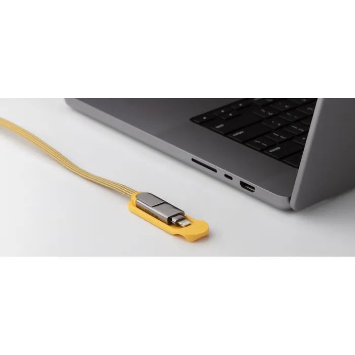 Дата кабель 6in1 inCharge XL 2.0m yellow Rolling Square (XLM03R) зображення 10