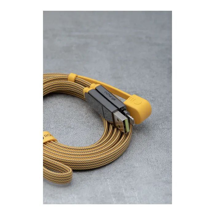 Дата кабель 6in1 inCharge XL 2.0m yellow Rolling Square (XLM03R) зображення 12