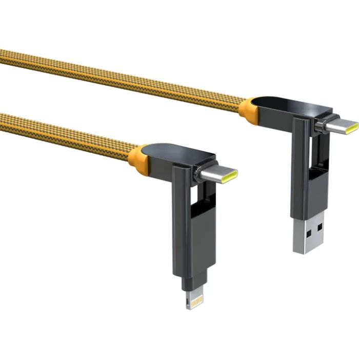 Дата кабель 6in1 inCharge XL 2.0m yellow Rolling Square (XLM03R) зображення 2